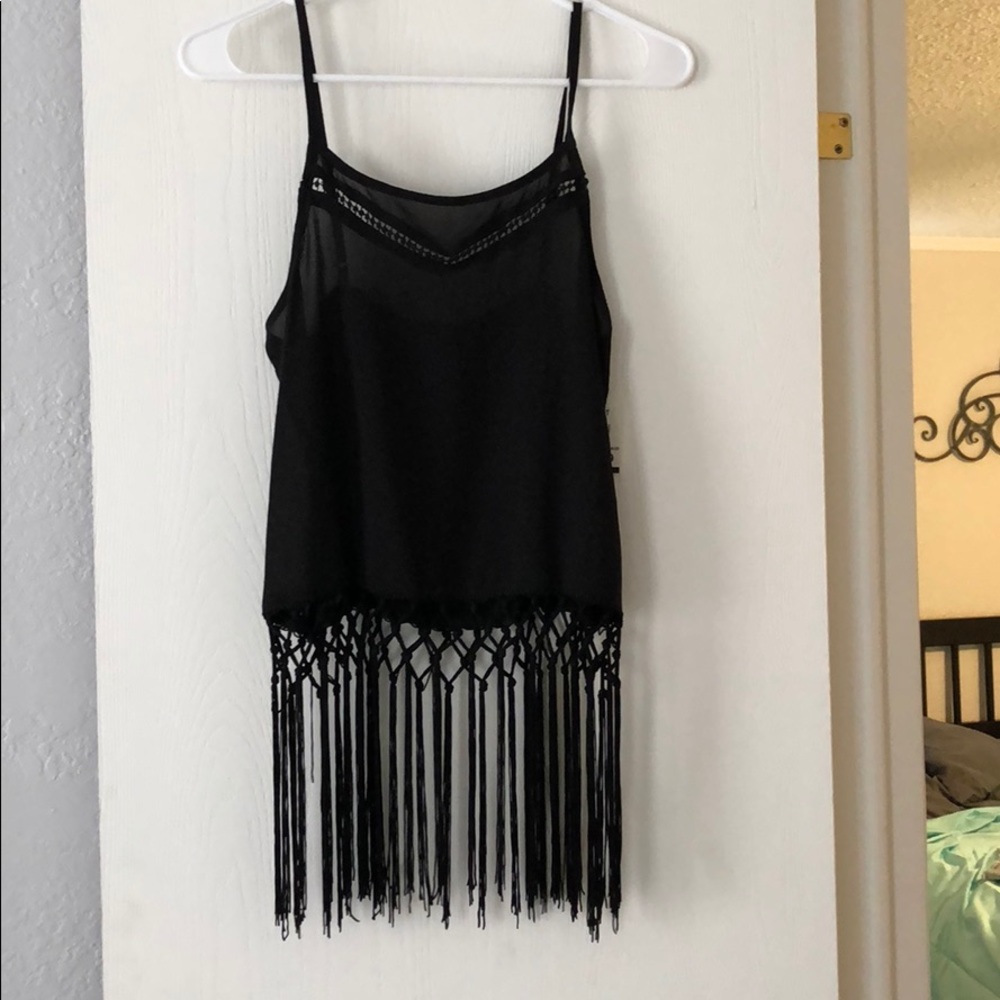 Black tank top